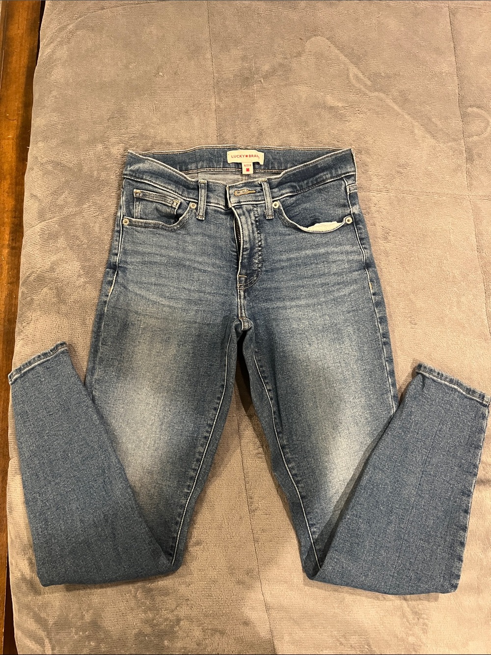 Lucky Brand Women's Light-Mid Wash Skinny Jeans